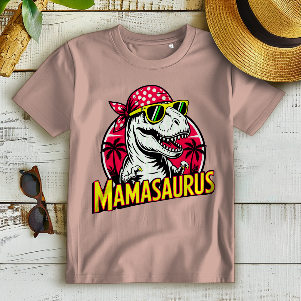 Damen Premium Bio T-Shirt Mamasaurus