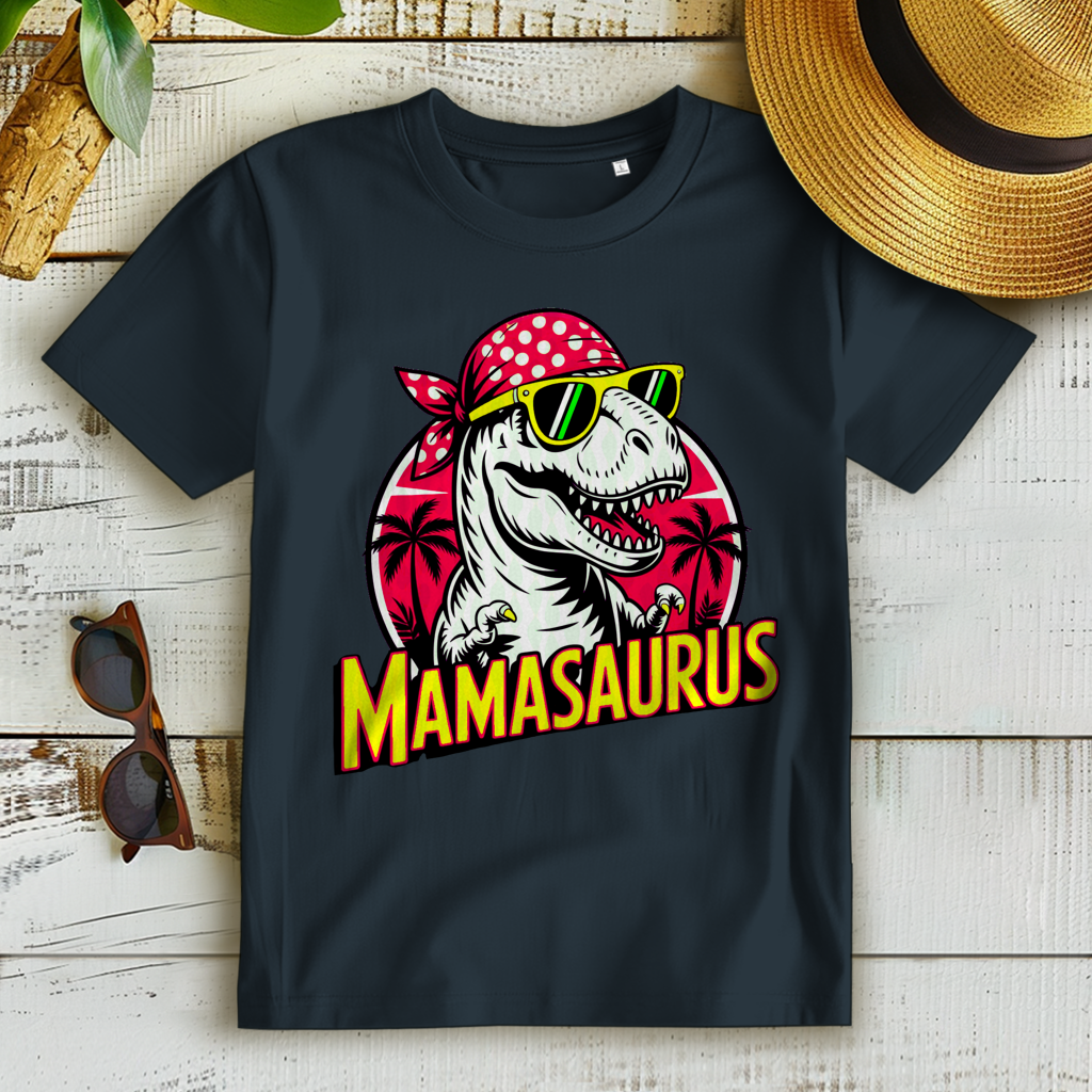 Damen Premium Bio T-Shirt Mamasaurus
