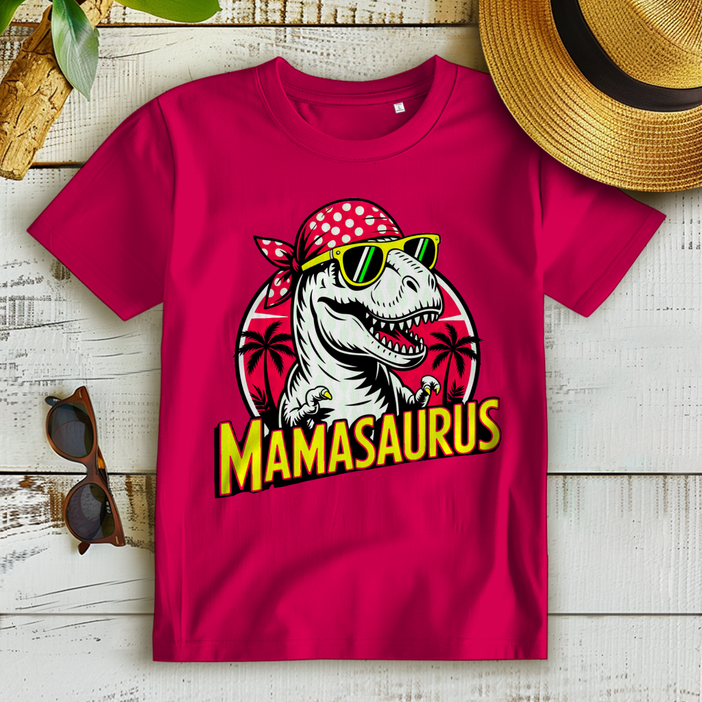 Damen Premium Bio T-Shirt Mamasaurus