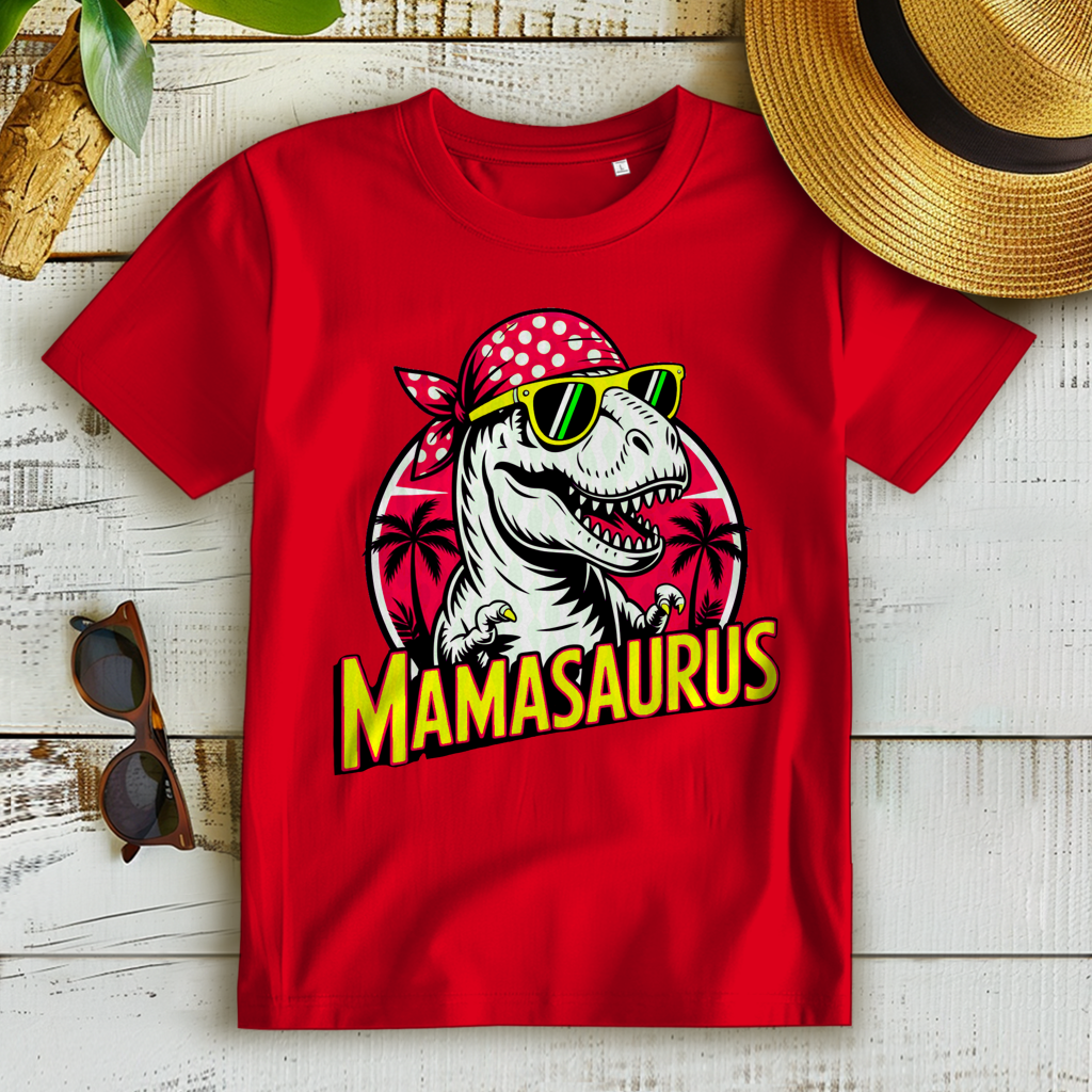 Damen Premium Bio T-Shirt Mamasaurus