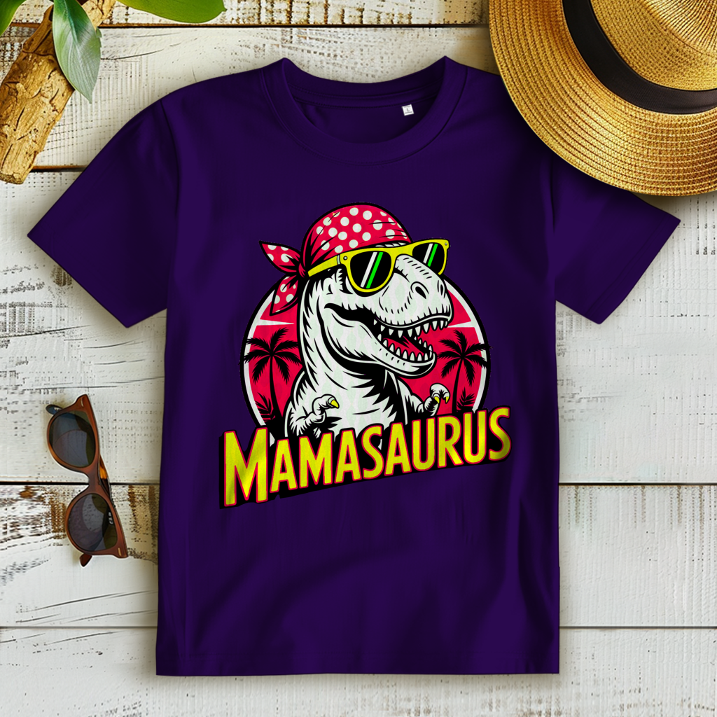 Damen Premium Bio T-Shirt Mamasaurus
