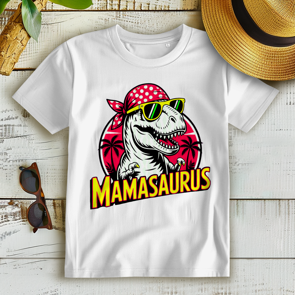 Damen Premium Bio T-Shirt Mamasaurus