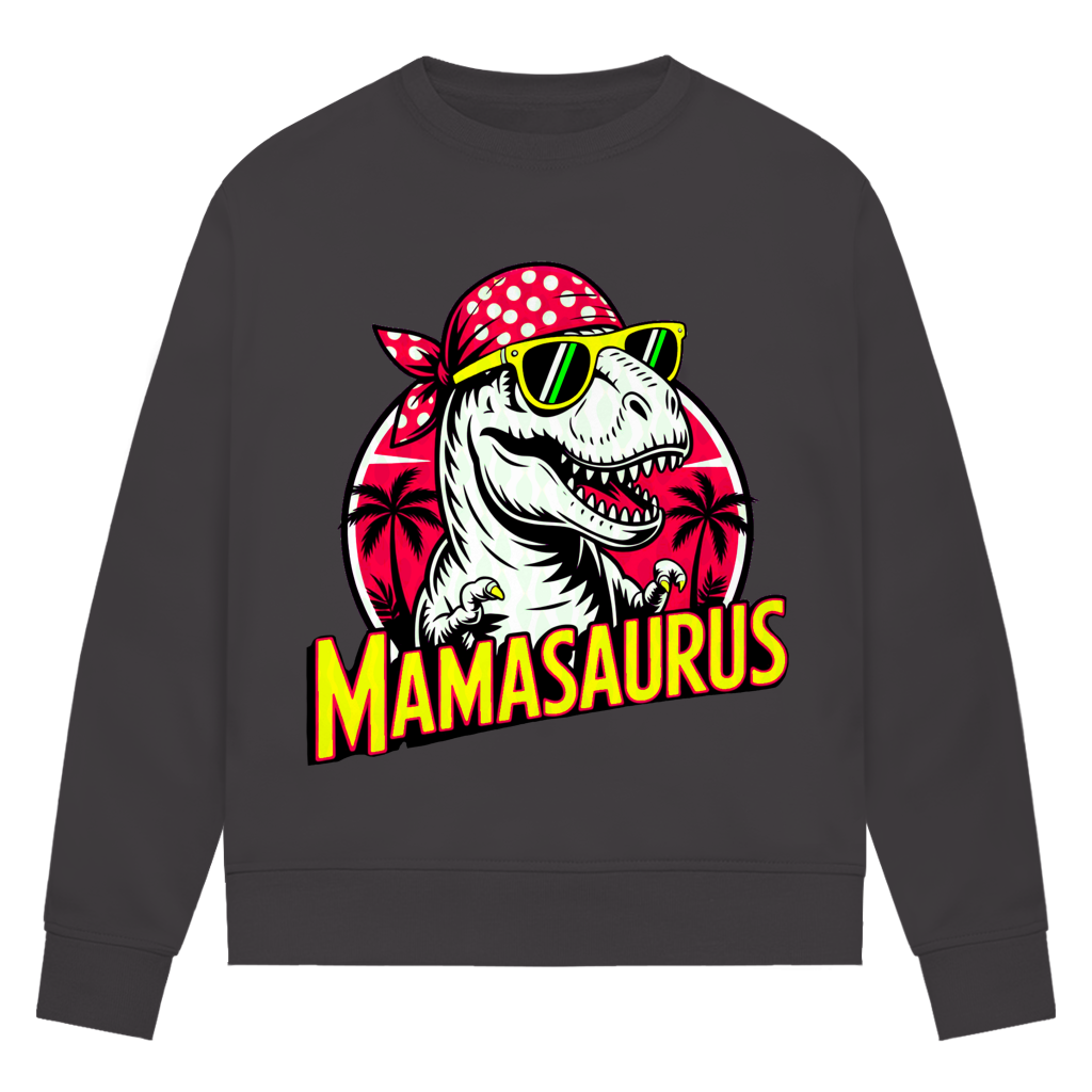 Damen Premium Bio Sweatshirt Mamasaurus