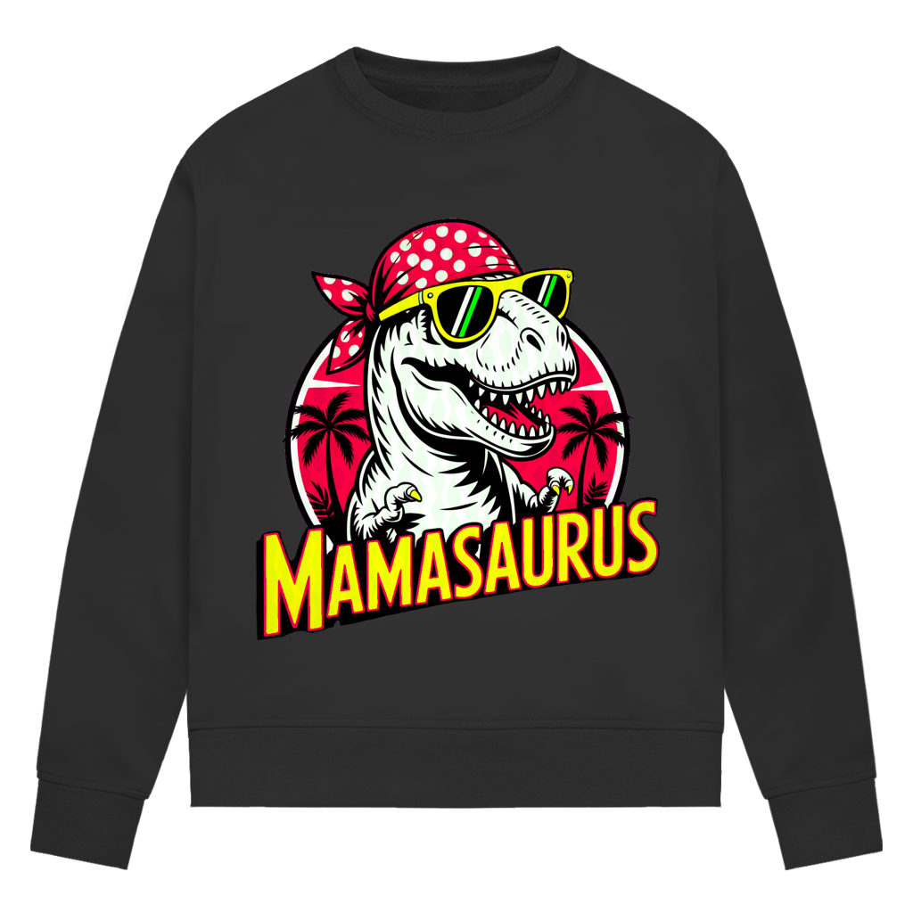 Damen Premium Bio Sweatshirt Mamasaurus