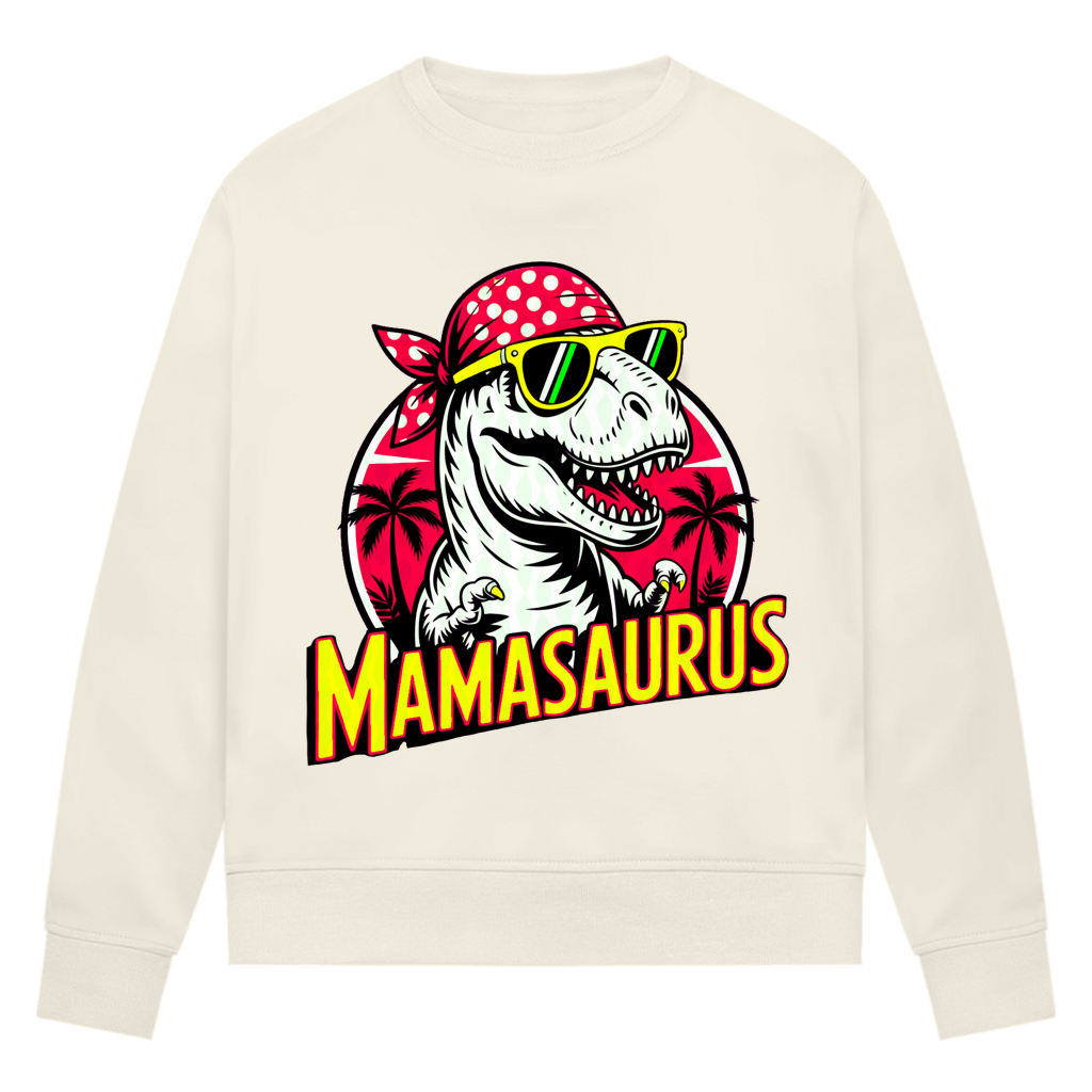 Damen Premium Bio Sweatshirt Mamasaurus