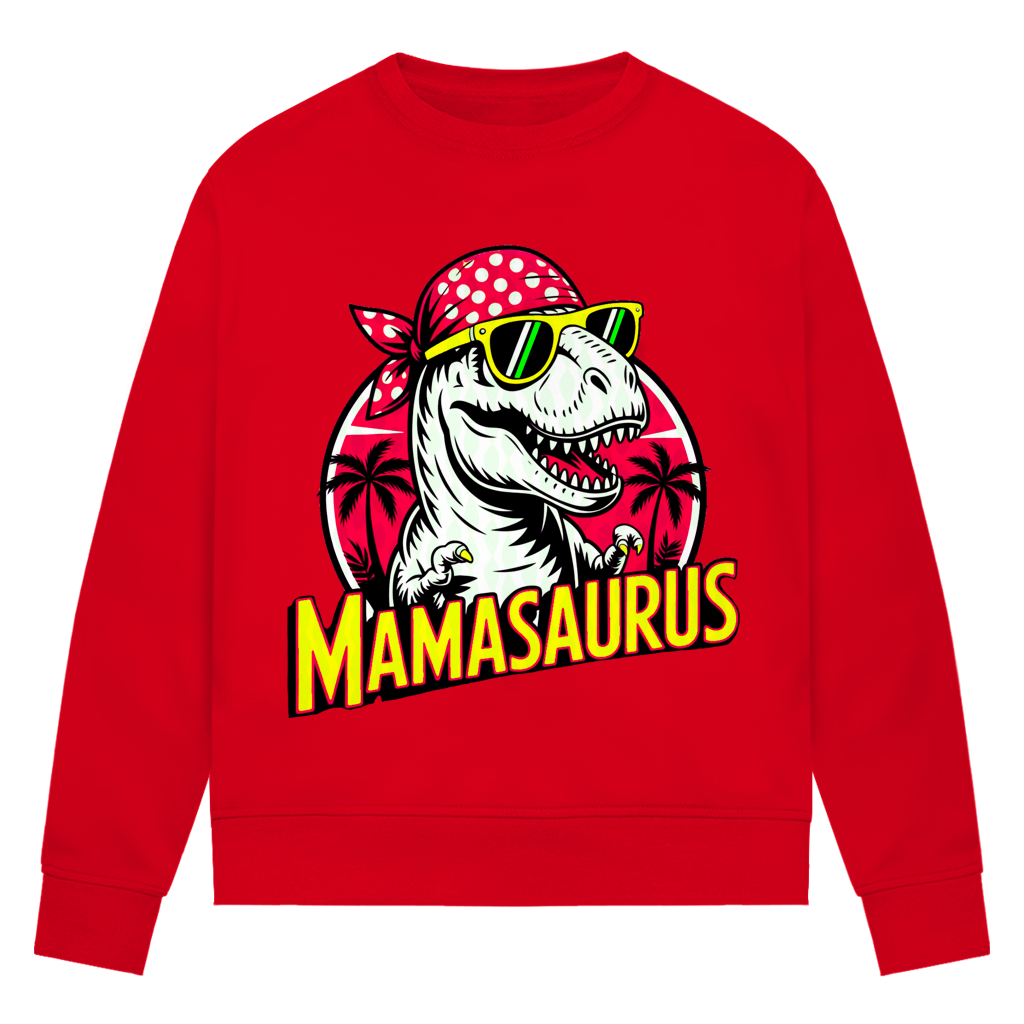 Damen Premium Bio Sweatshirt Mamasaurus