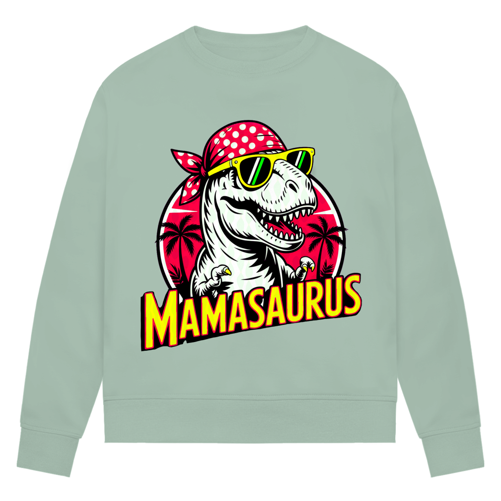 Damen Premium Bio Sweatshirt Mamasaurus