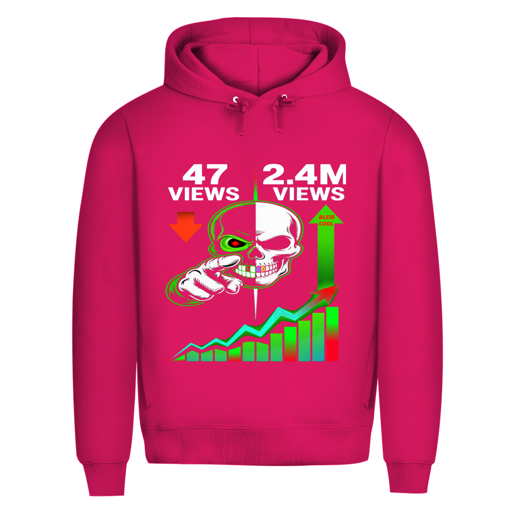 Herren Premium Bio Hoodie Algorhythm Skull