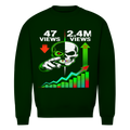 Herren Premium Bio Sweatshirt Algorhythm Skull