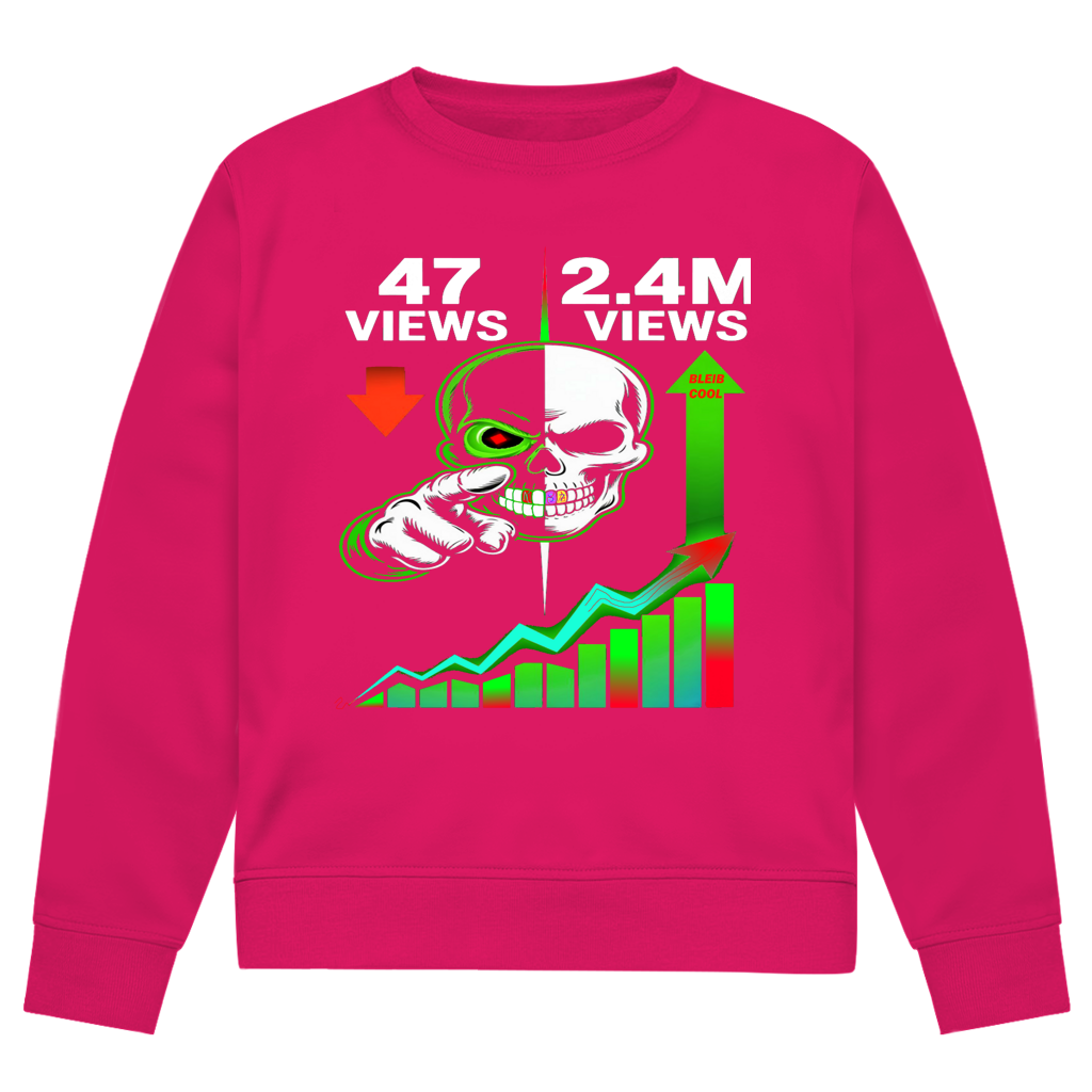 Herren Premium Bio Sweatshirt Algorhythm Skull