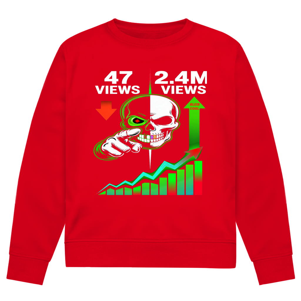 Herren Premium Bio Sweatshirt Algorhythm Skull