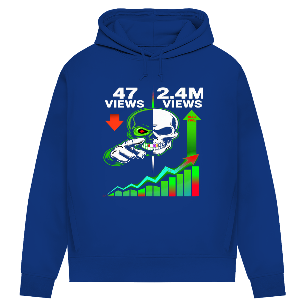 Damen Premium Bio Hoodie Algorhythm Skull