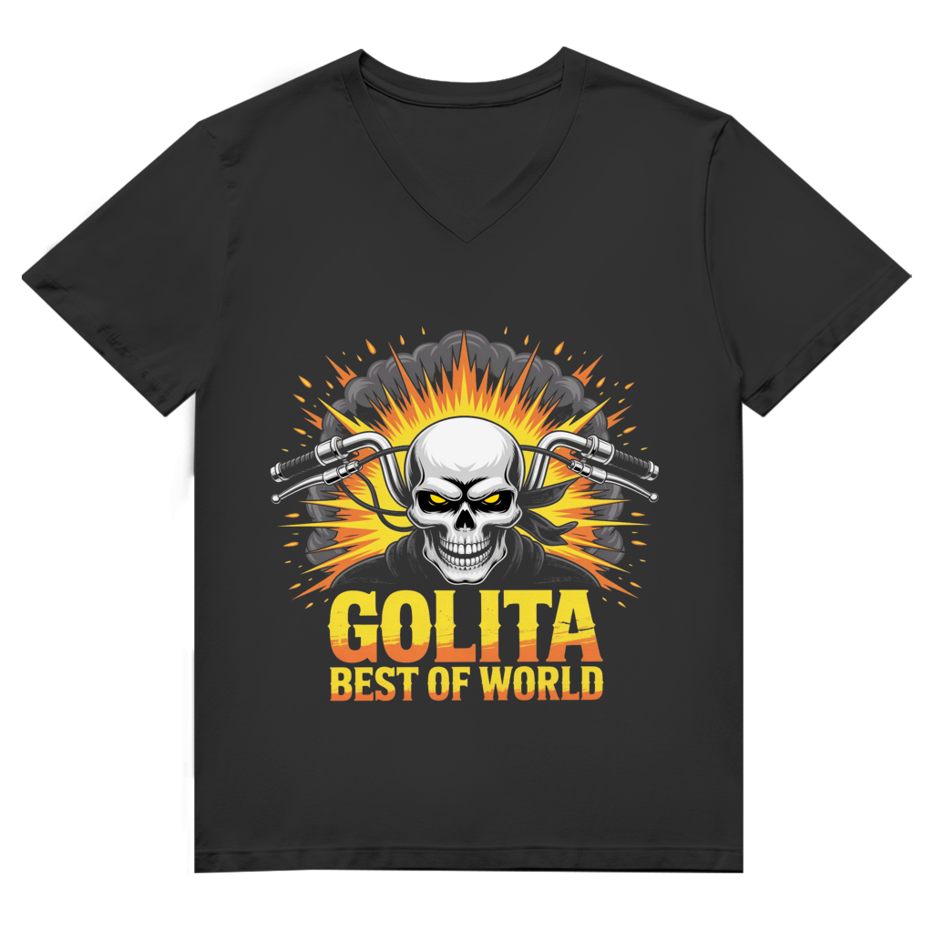 Herren Premium Bio V-Neck T-Shirt Golita