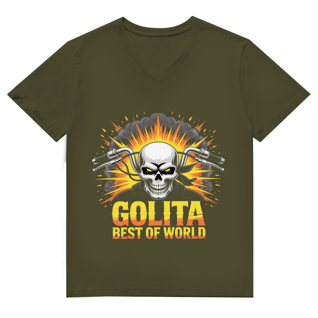 Herren Premium Bio V-Neck T-Shirt Golita