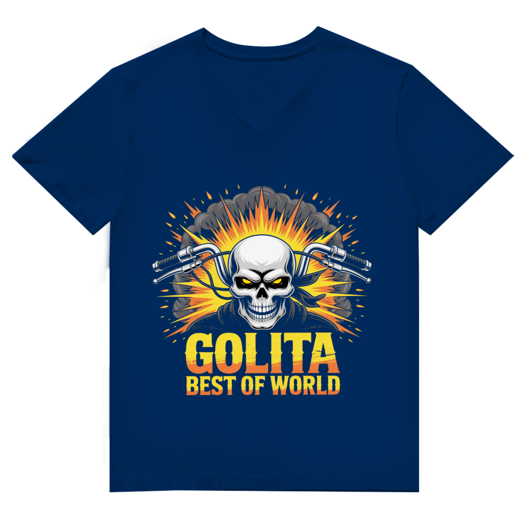 Herren Premium Bio V-Neck T-Shirt Golita