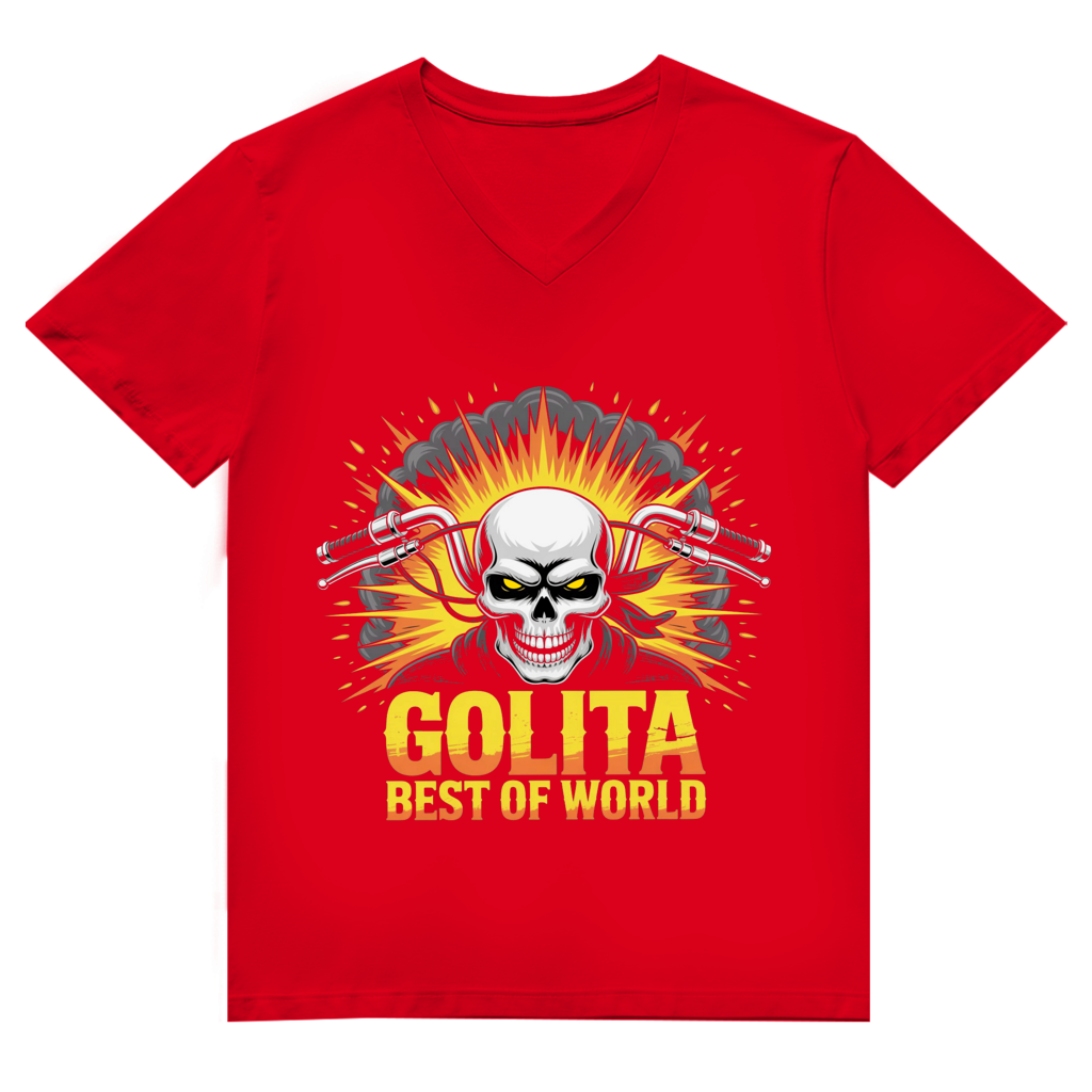 Herren Premium Bio V-Neck T-Shirt Golita