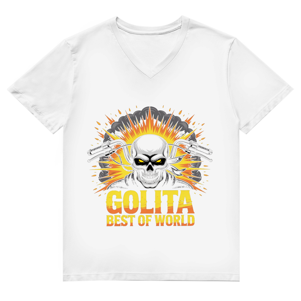 Herren Premium Bio V-Neck T-Shirt Golita