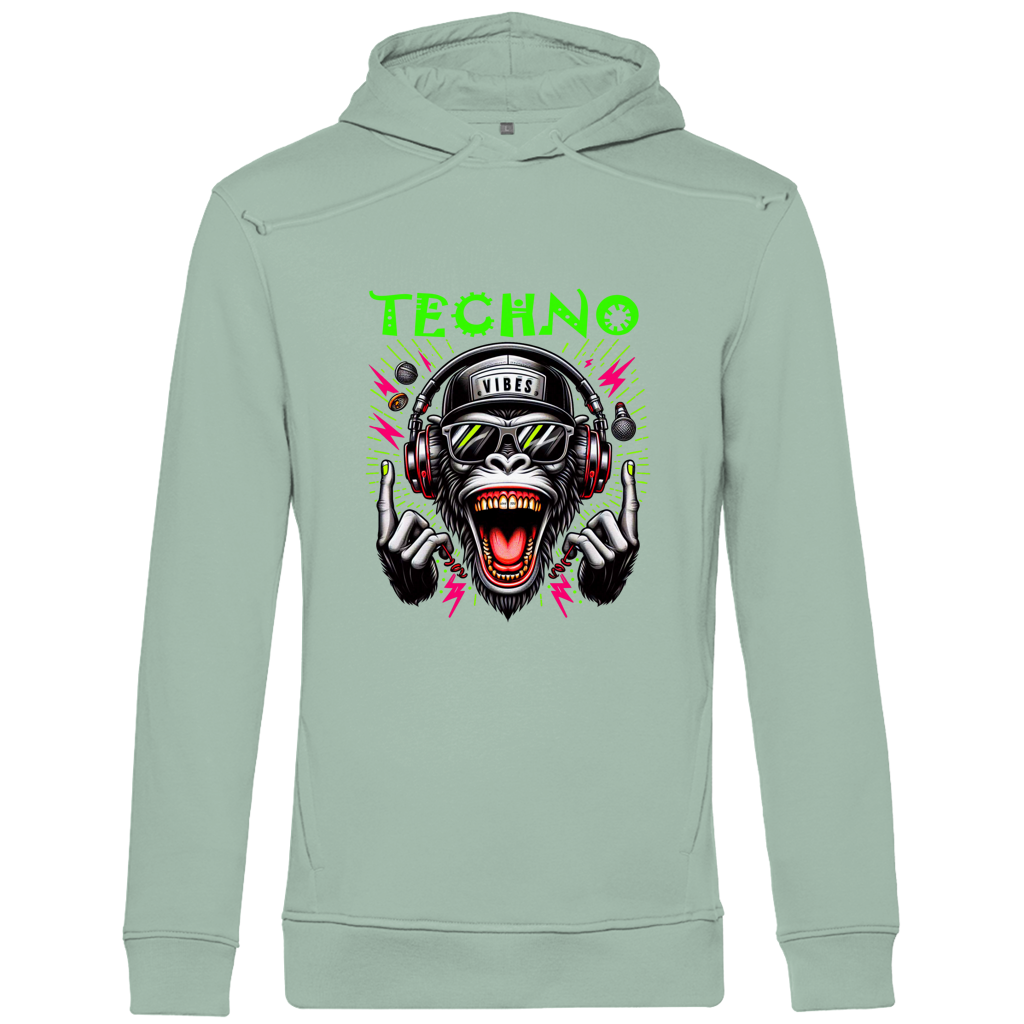 Herren Premium Bio Hoodie Techno