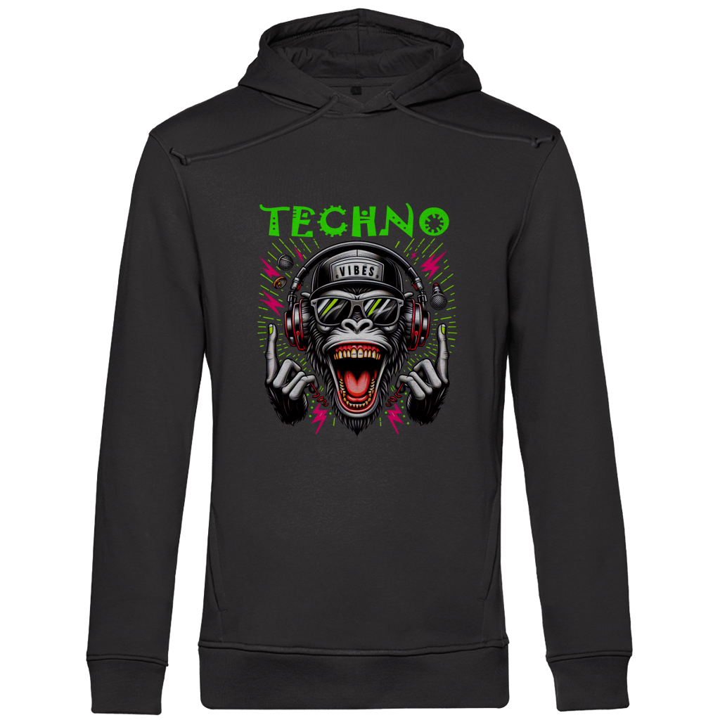 Herren Premium Bio Hoodie Techno