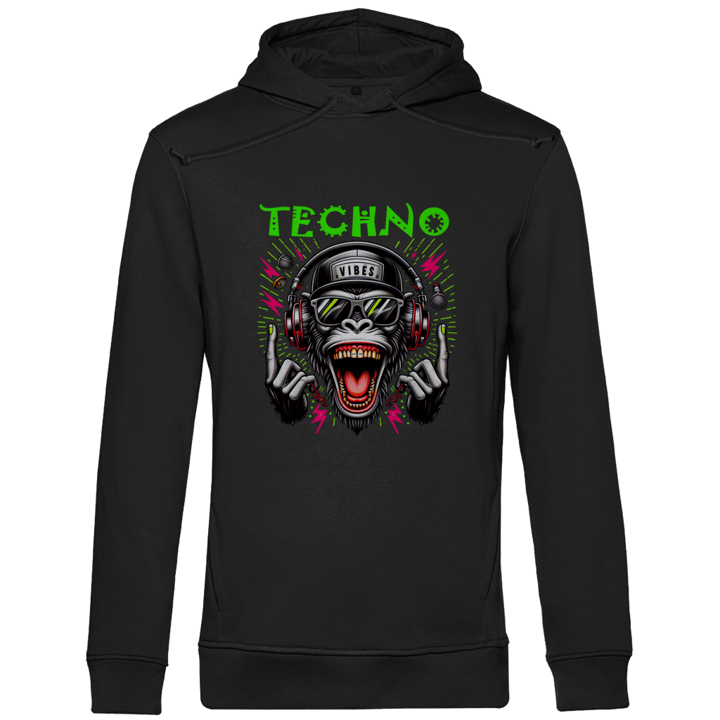 Herren Premium Bio Hoodie Techno