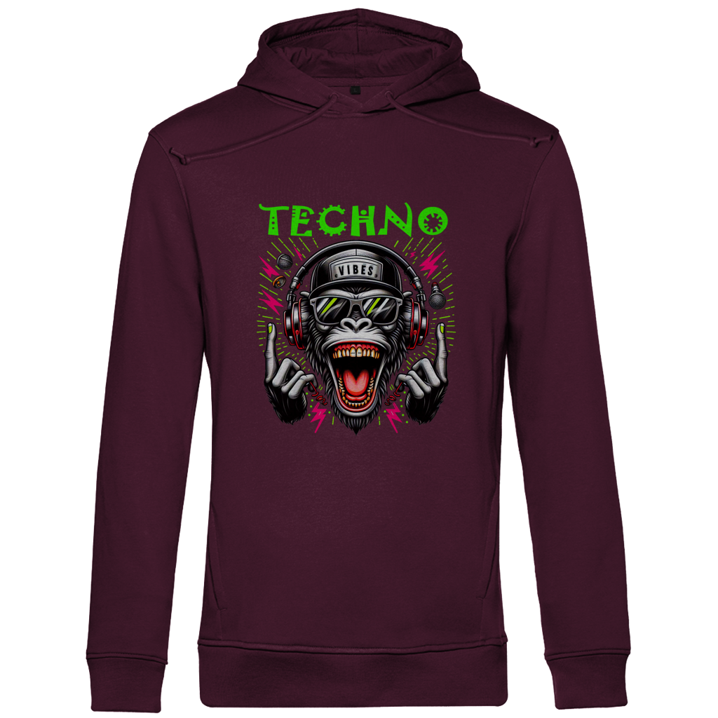 Herren Premium Bio Hoodie Techno