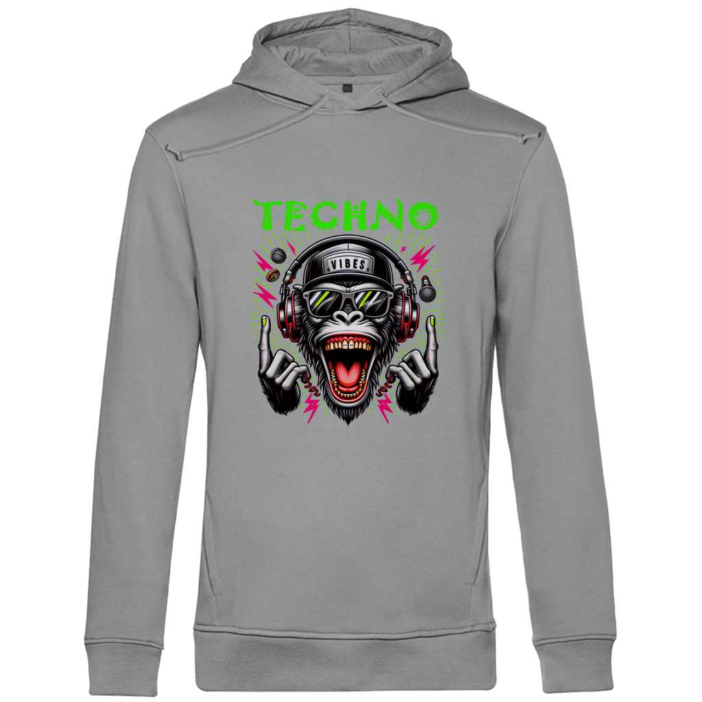 Herren Premium Bio Hoodie Techno