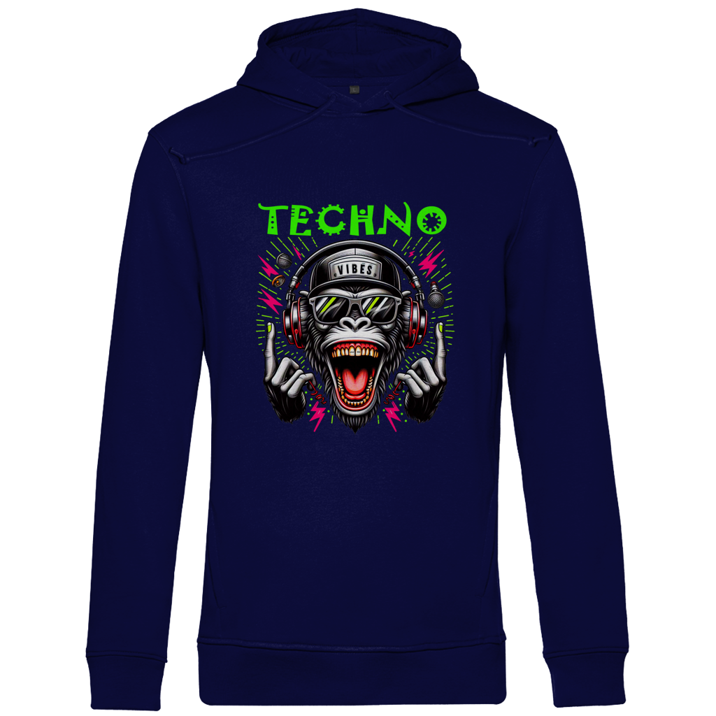 Herren Premium Bio Hoodie Techno