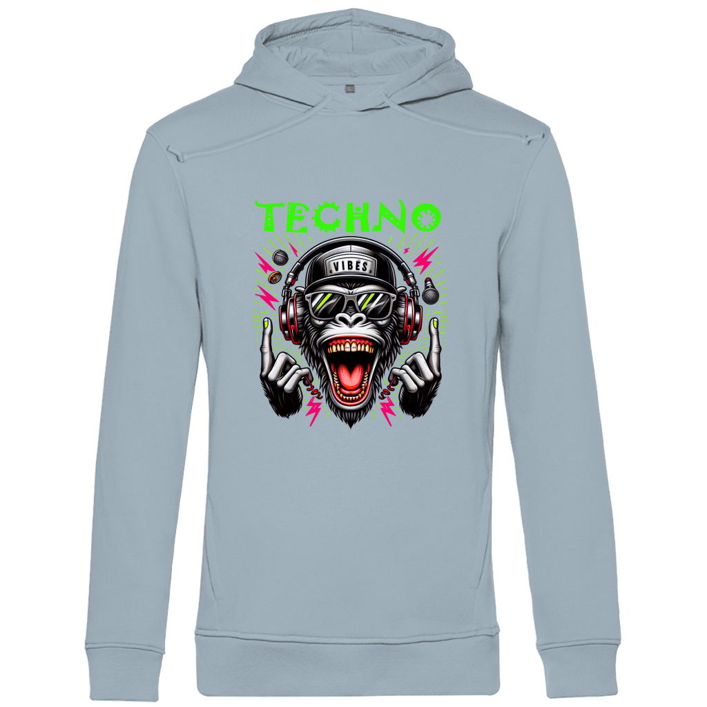 Herren Premium Bio Hoodie Techno