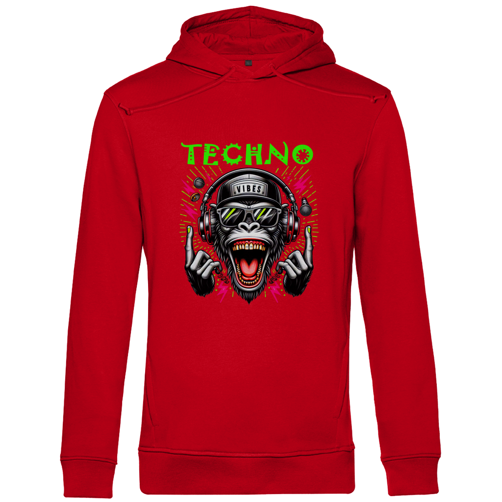 Herren Premium Bio Hoodie Techno