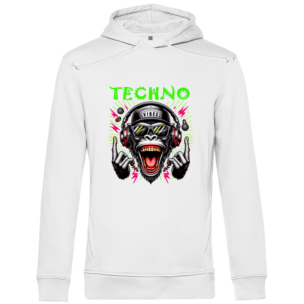 Herren Premium Bio Hoodie Techno