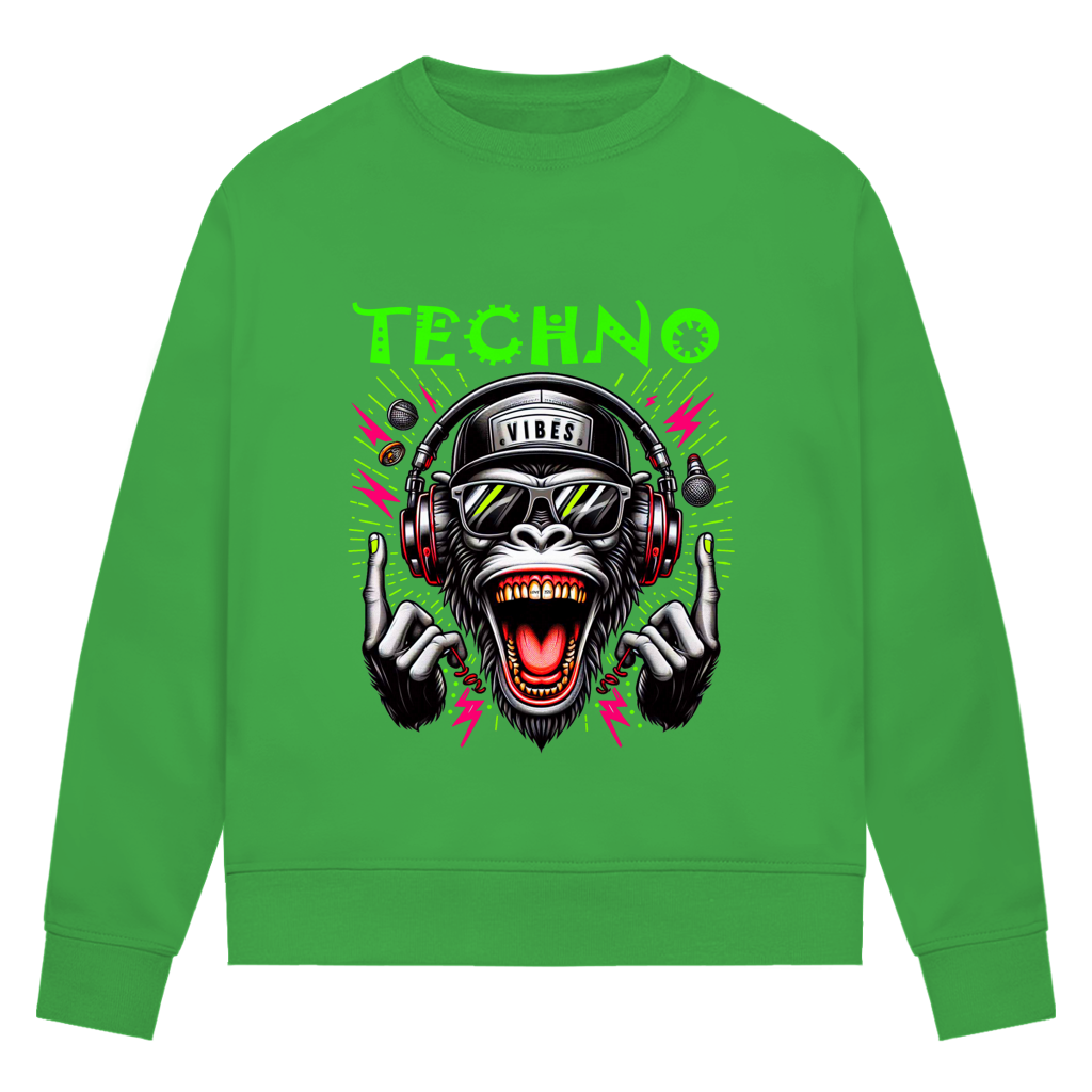 Damen Premium Bio Sweatshirt Techno