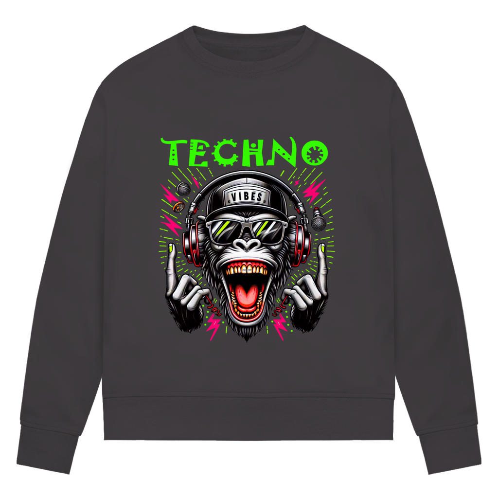 Damen Premium Bio Sweatshirt Techno