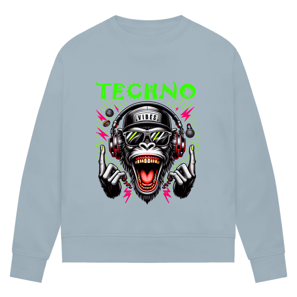 Damen Premium Bio Sweatshirt Techno