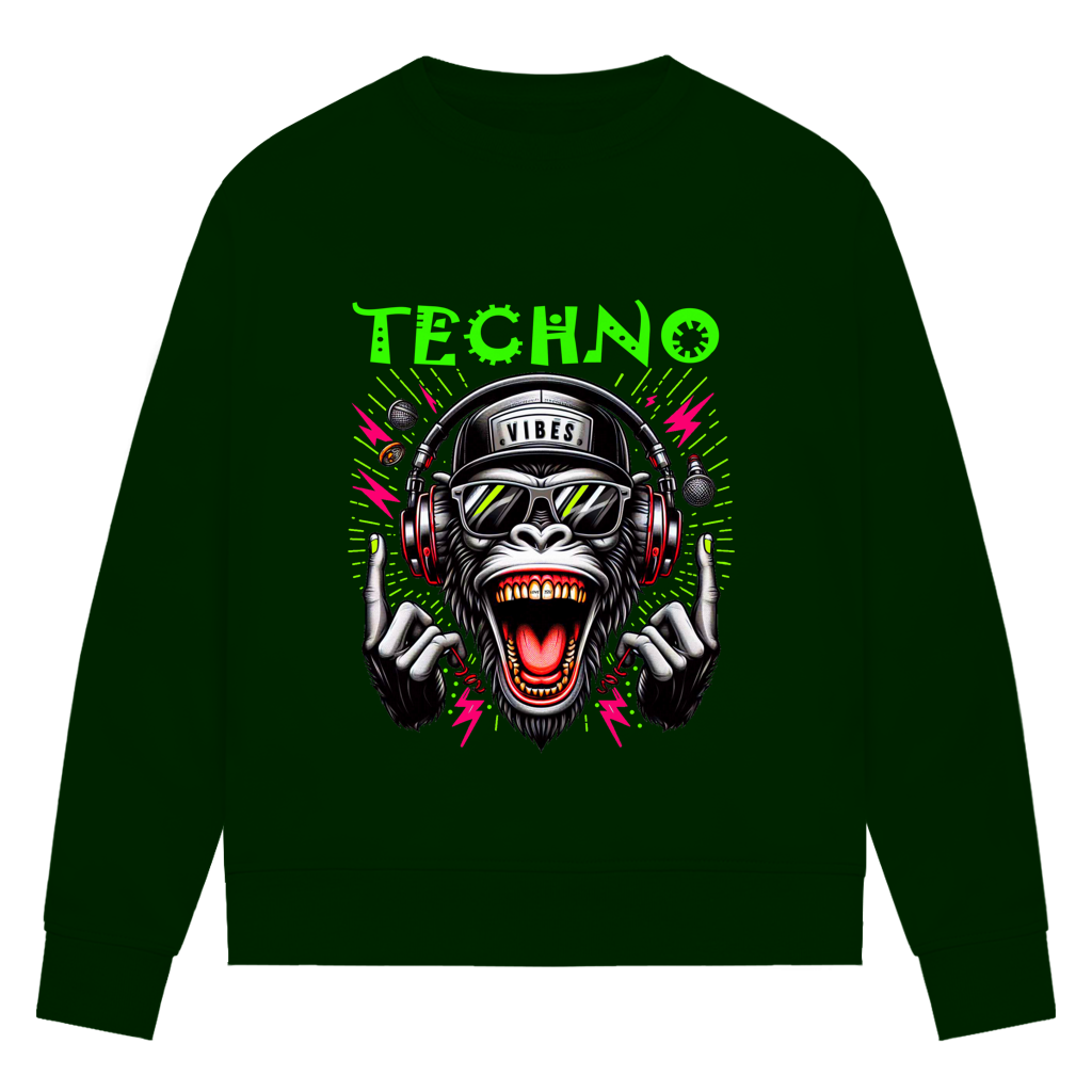 Damen Premium Bio Sweatshirt Techno