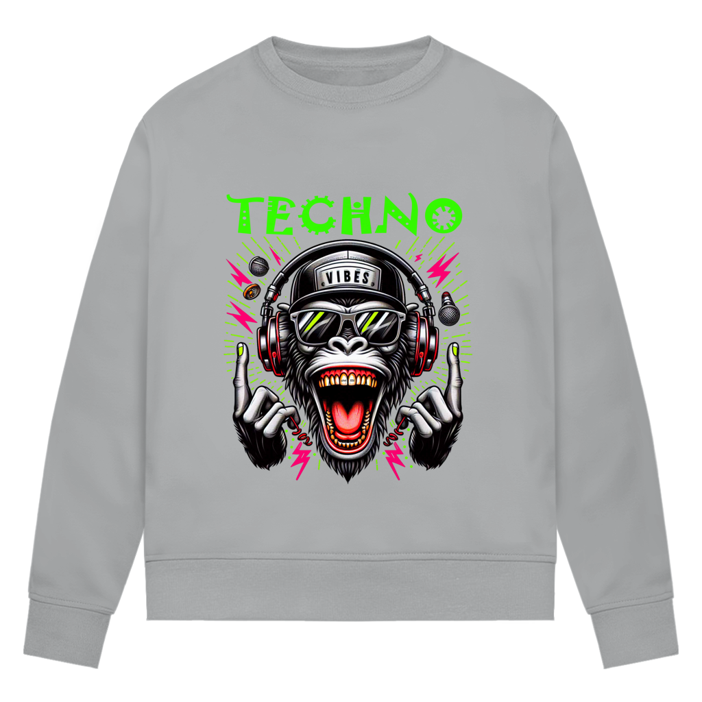 Damen Premium Bio Sweatshirt Techno