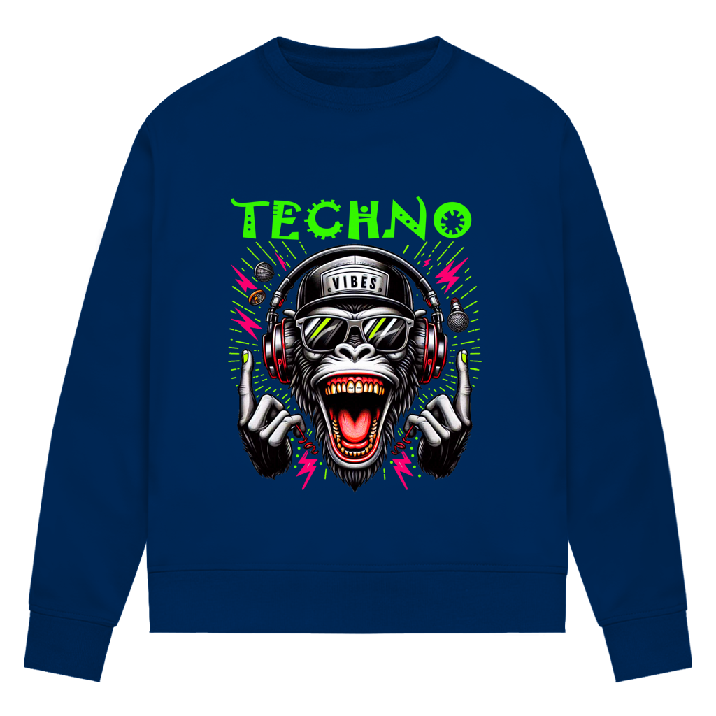 Damen Premium Bio Sweatshirt Techno