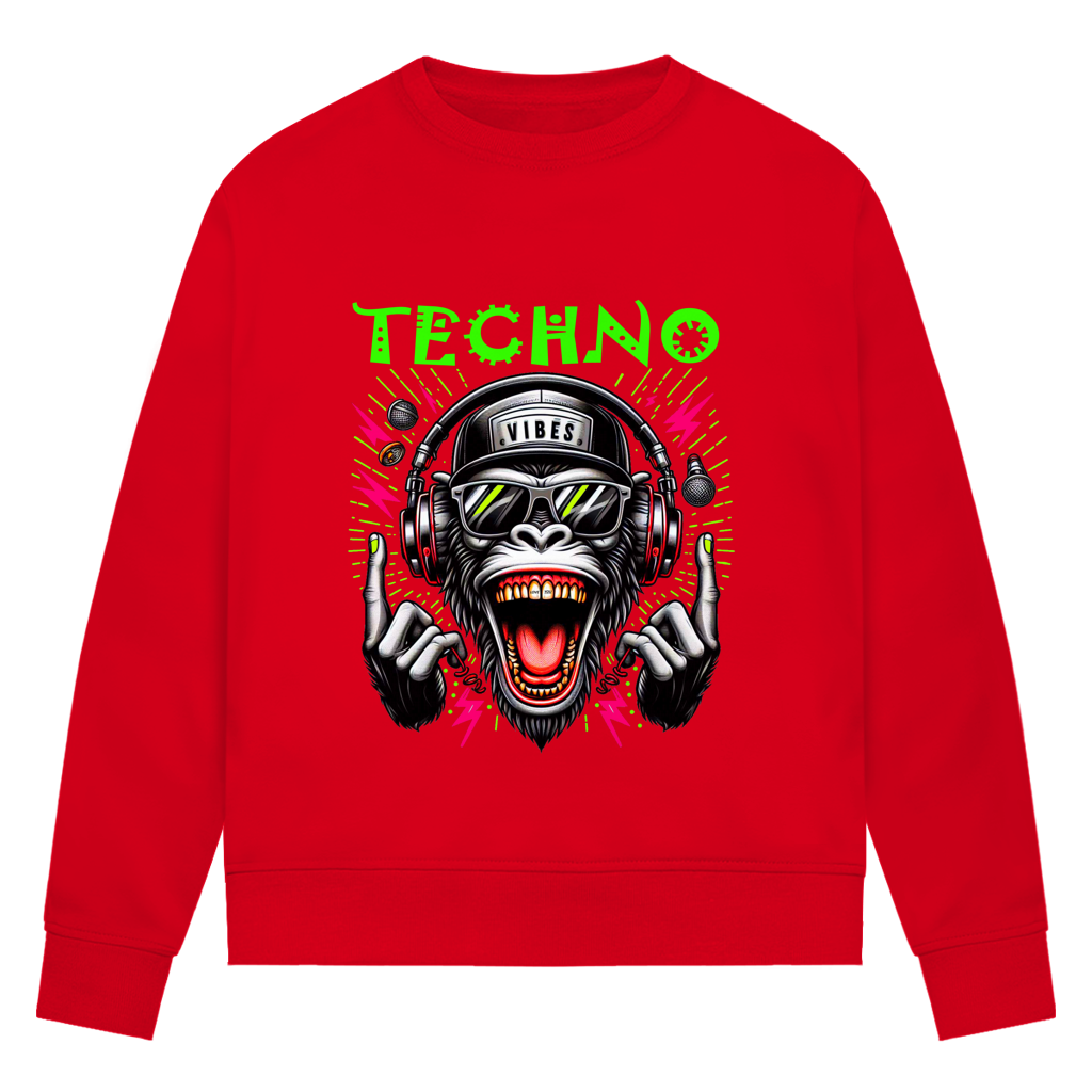 Damen Premium Bio Sweatshirt Techno