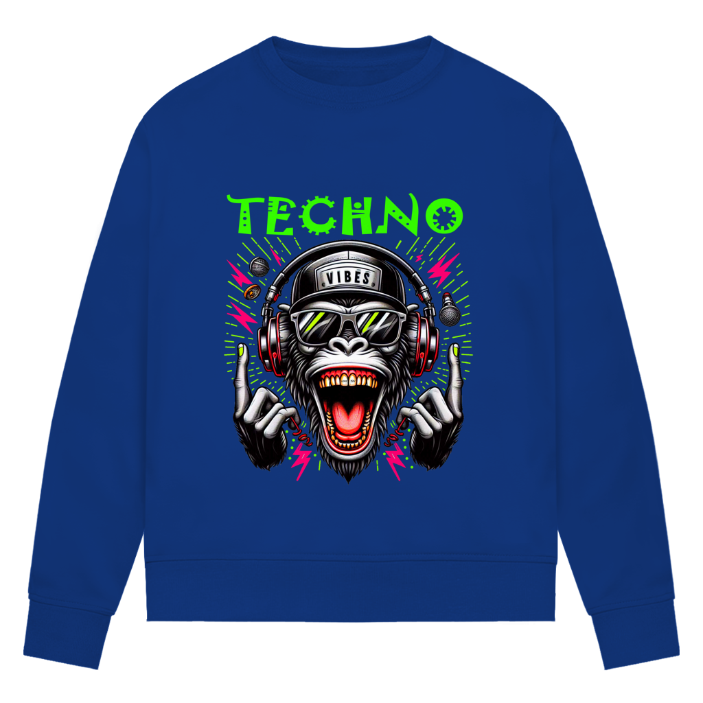 Damen Premium Bio Sweatshirt Techno