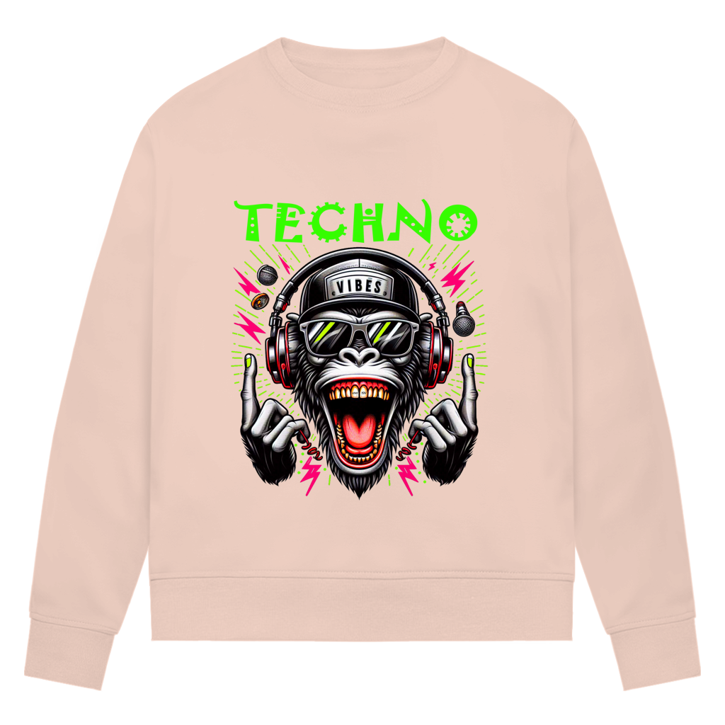 Damen Premium Bio Sweatshirt Techno