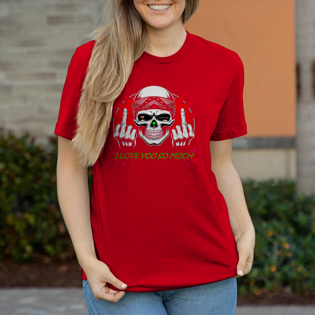 Damen T-Shirt I love you so much