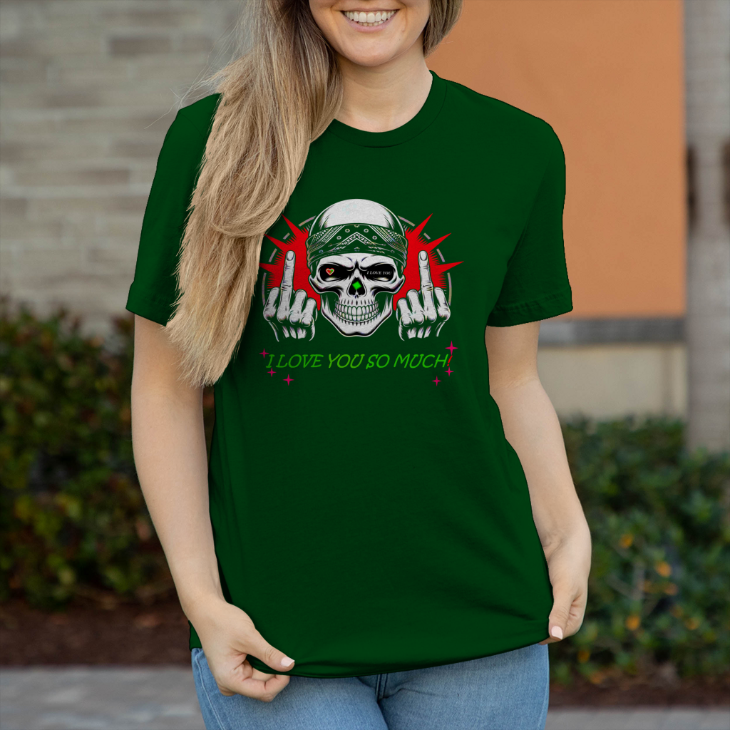 Damen T-Shirt I love you so much