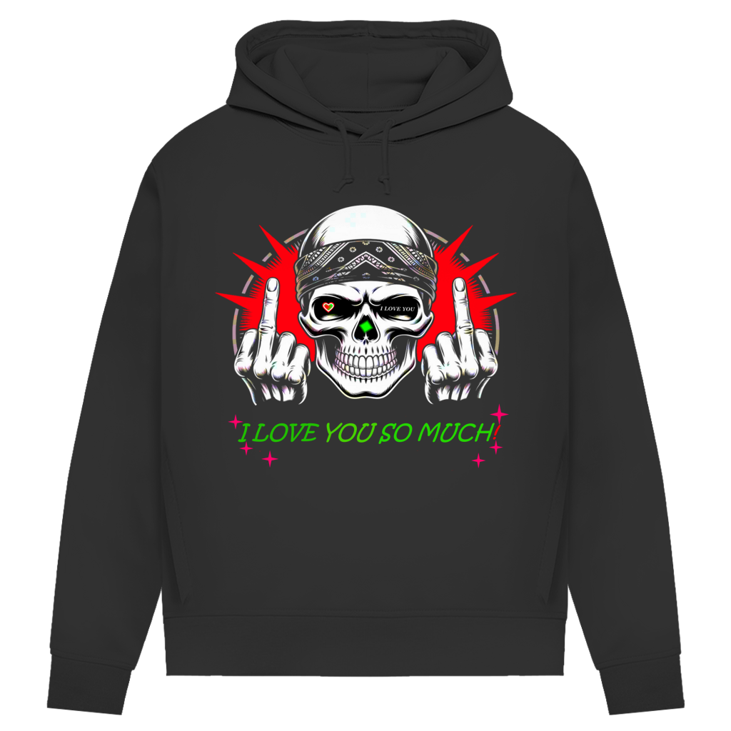 Damen Premium Bio Hoodie I love you so much