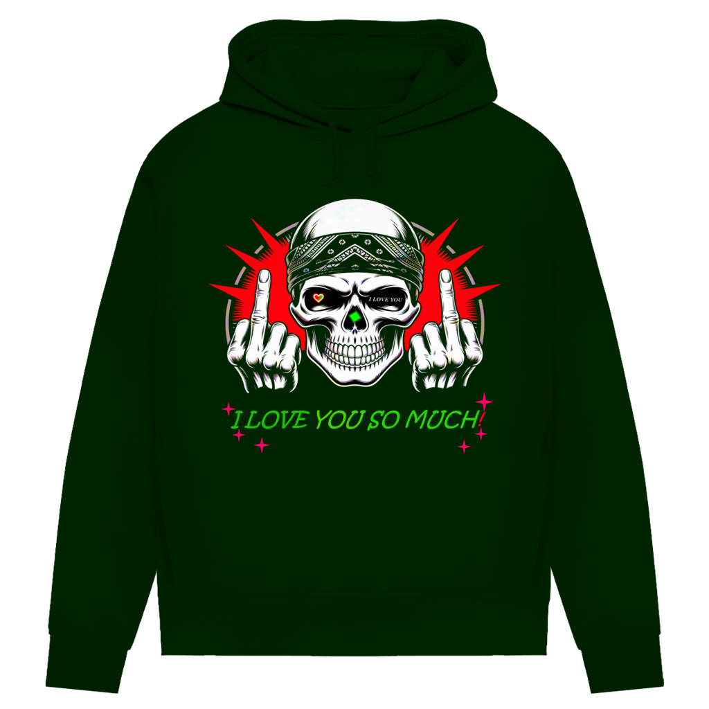 Damen Premium Bio Hoodie I love you so much