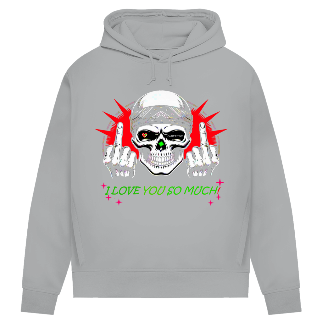 Damen Premium Bio Hoodie I love you so much