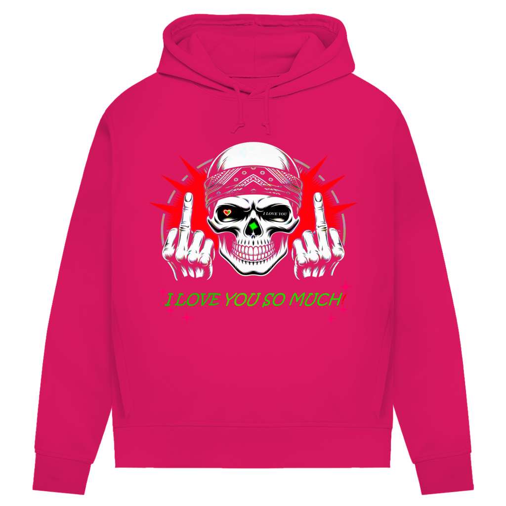 Damen Premium Bio Hoodie I love you so much