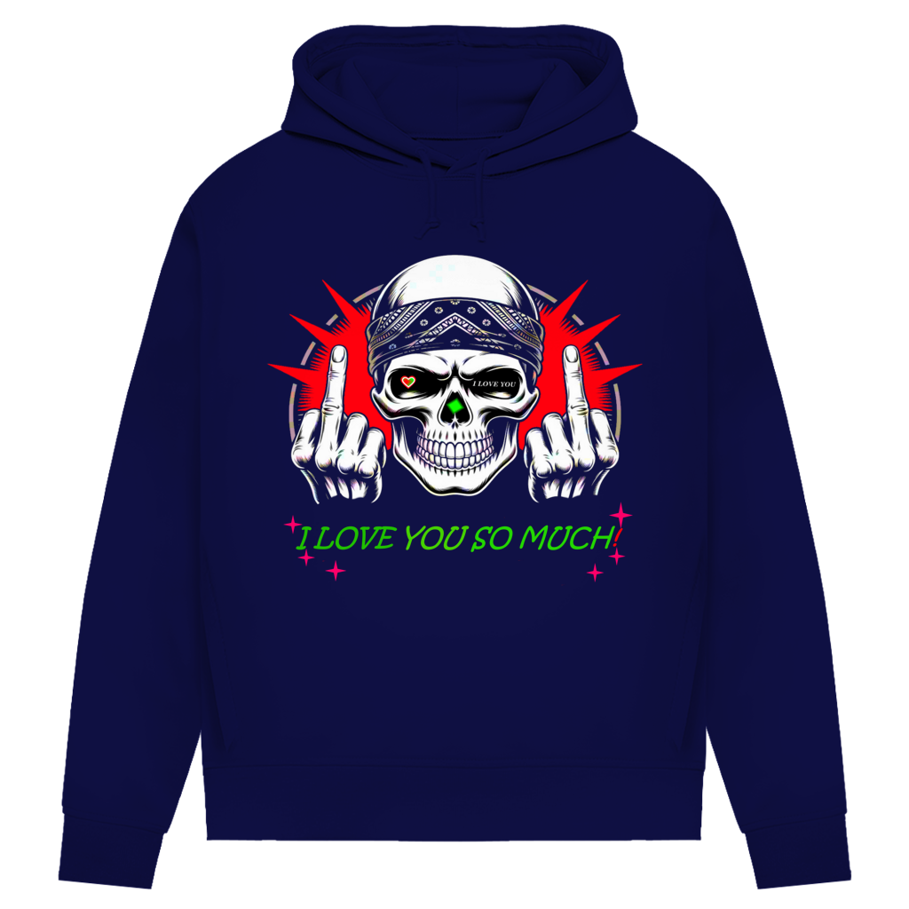 Damen Premium Bio Hoodie I love you so much