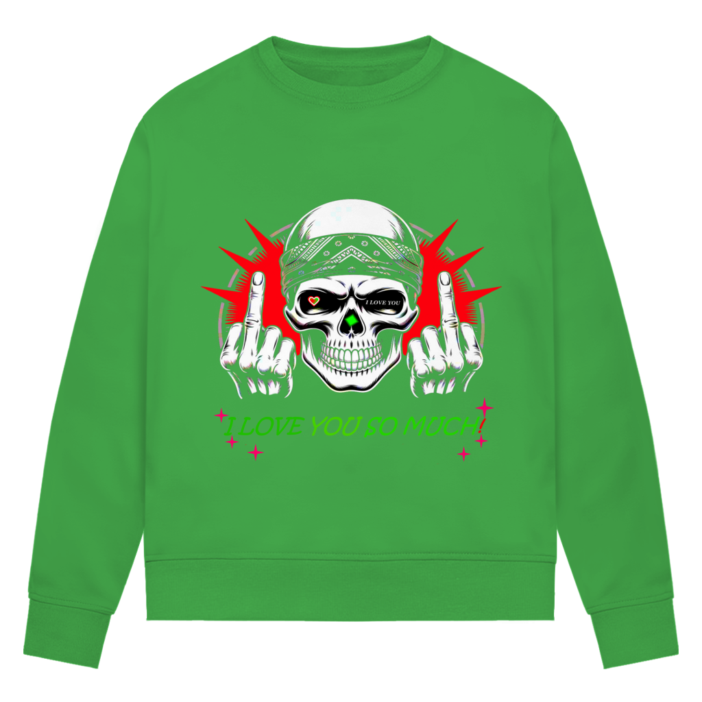 Damen Premium Bio Sweatshirt I love you so much