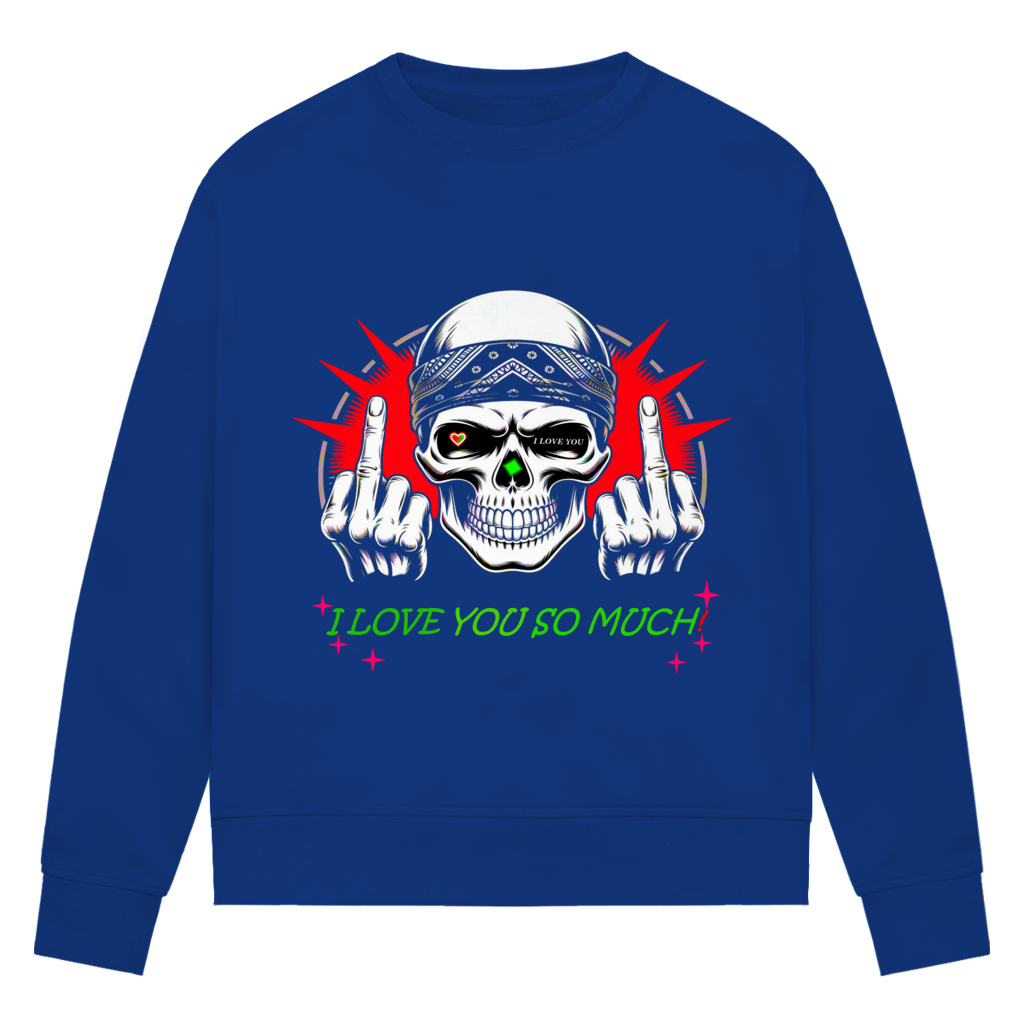 Damen Premium Bio Sweatshirt I love you so much