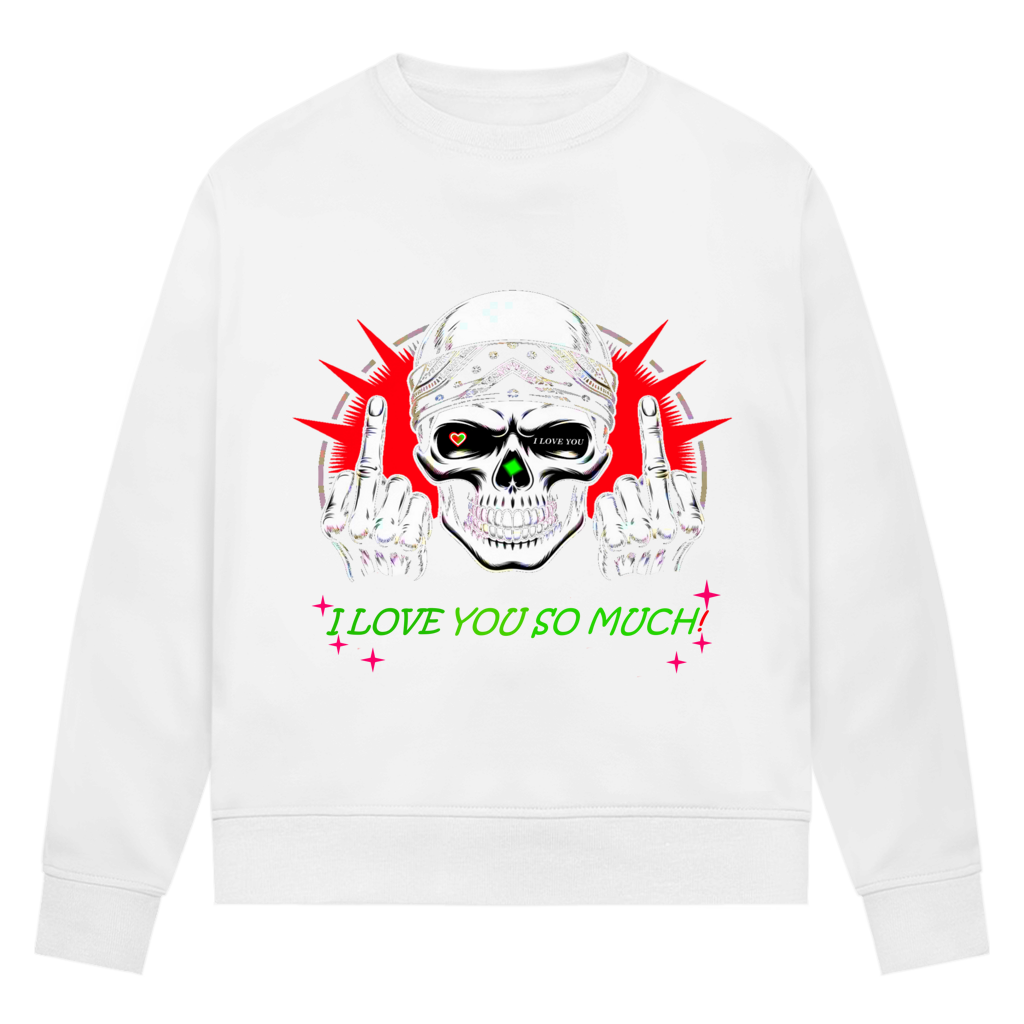 Damen Premium Bio Sweatshirt I love you so much