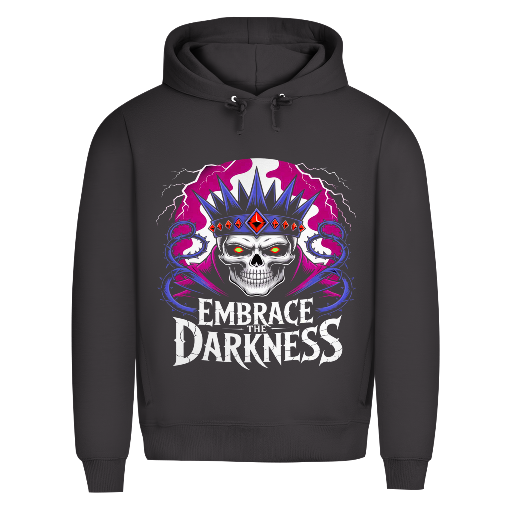 Herren Premium Bio Hoodie Embrace the darkness